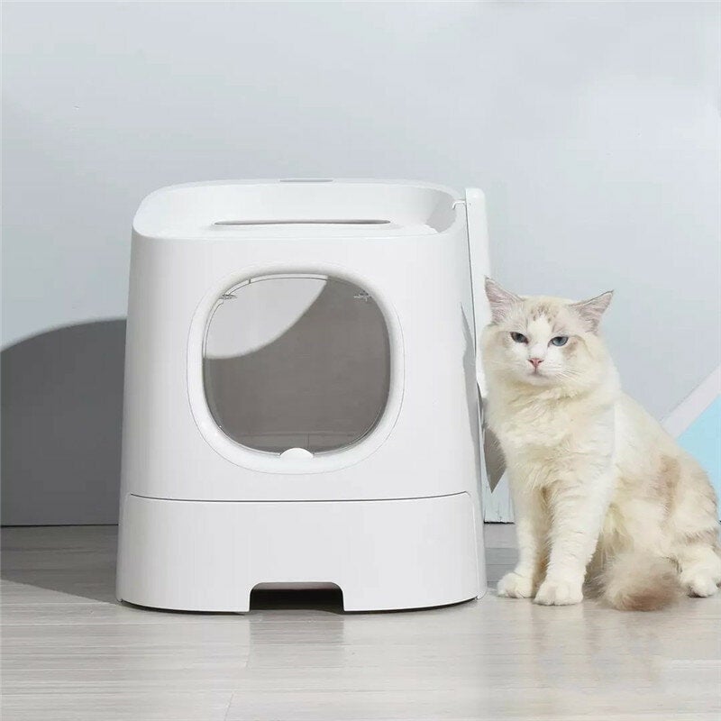 Cat Litter Box Deodorant Antibacterial Splash Proof for Pet Image 2