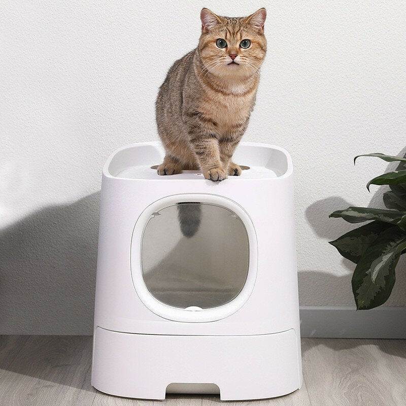 Cat Litter Box Deodorant Antibacterial Splash Proof for Pet Image 3