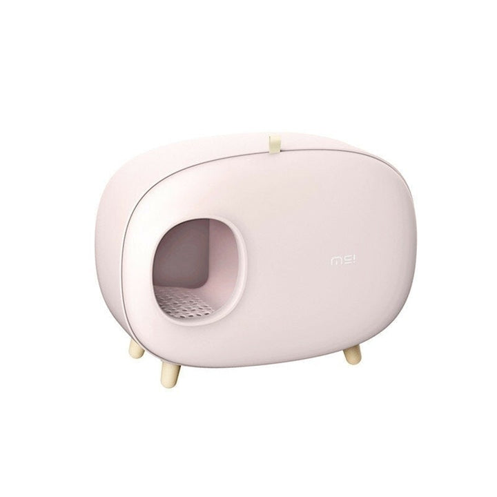 Cat Litter Box Fully Enclosed Large Space Toilet Training Anti Splash Deodorant Potty for Pet Image 6