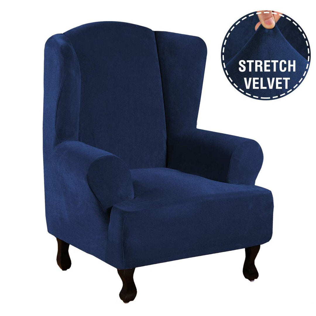 Chair Slipcovers Stretch Wingback Armchair Covers Sofa Stretch Protector Image 6