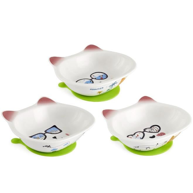 Ceramic Pet Bowl Large and Medium Size for Food and Water Pet Feeders Easy Clean with Free Placemat Image 4