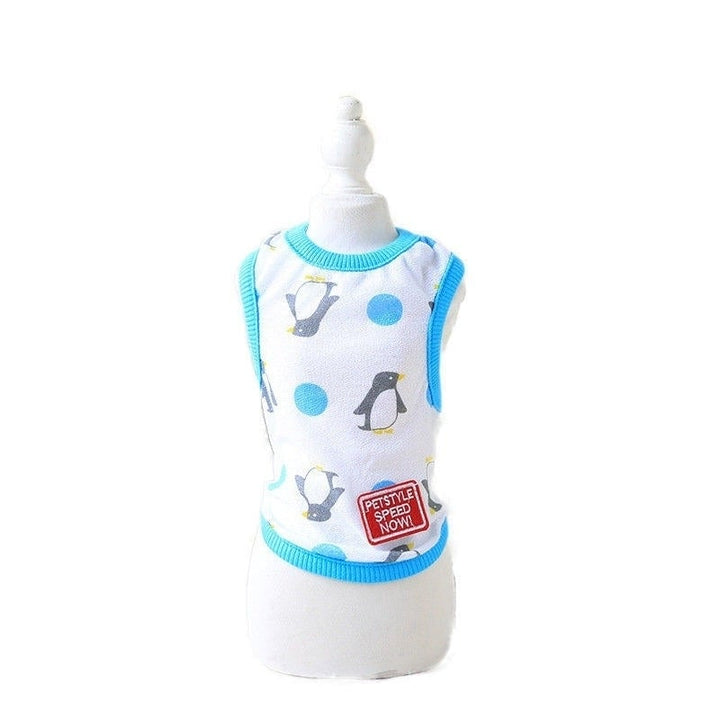 Cartoon Vest Pet Dog Clothes for Dogs Summer Clothing Pet T-shirt Image 1