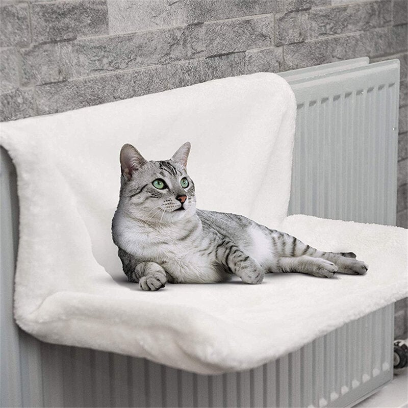 Cat Bed Soft Plush With Rust-proof Steel Frame for Puppy Supplies Pet Sleeping Dog Mat Pad Kennel Cushion Washable Image 1