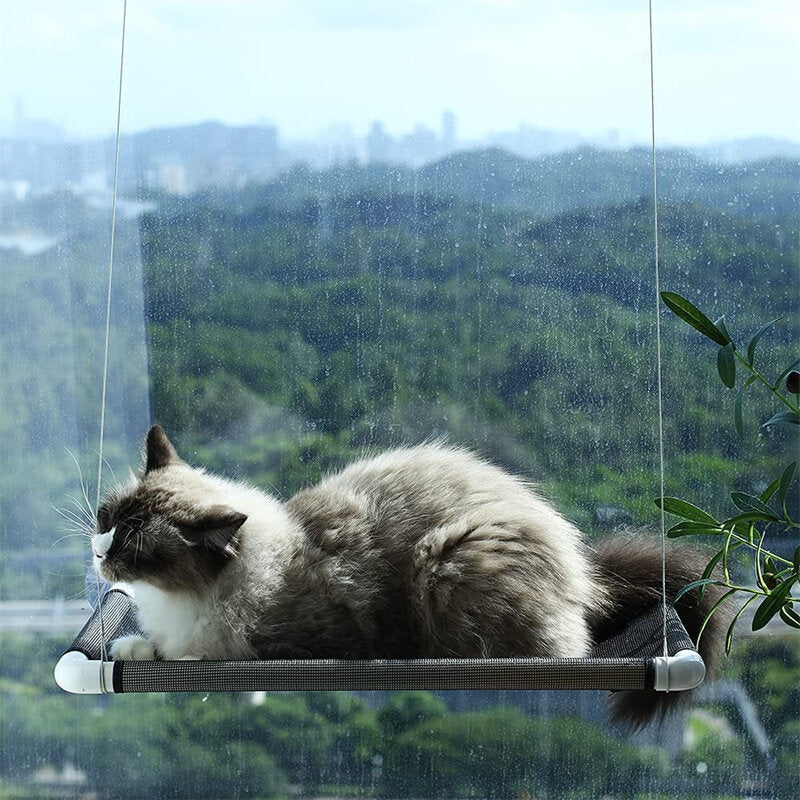 Cat Bed Window Mounted Cat Hammock Bed Pet Seat Super Suction Cup Hanging Lounger Soft Warm Bed For Cats Small Dogs Image 6