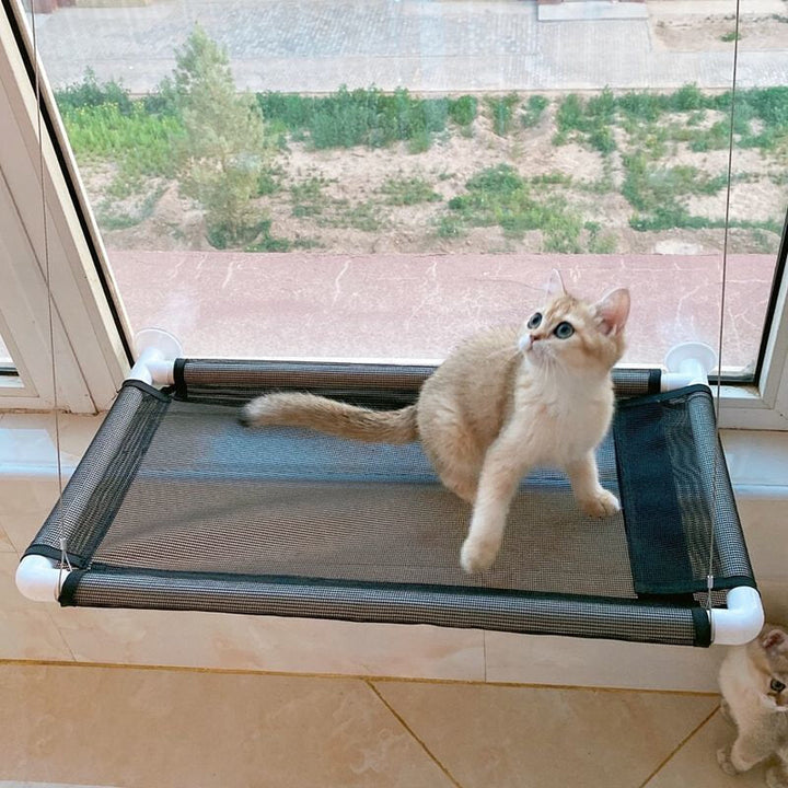 Cat Bed Window Mounted Cat Hammock Bed Pet Seat Super Suction Cup Hanging Lounger Soft Warm Bed For Cats Small Dogs Image 9