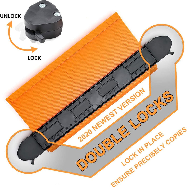 Contour Gauge With Lock Profile Smart Measure Ruler Image 3