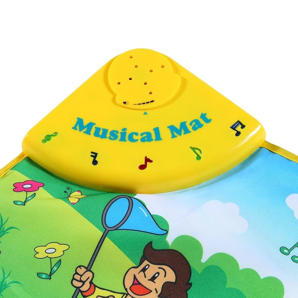 Colorful Musical Learning Mat Animal Farm Flash Music Carpet Blanket Touch Toy for Baby Kids Image 1