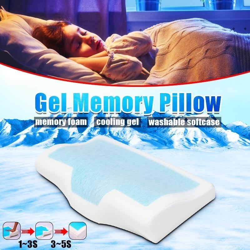 Cooling Gel Anti-snore Pillow Ergonomic Memory Foam Image 11