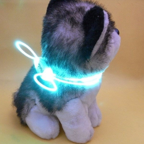 Colorful LED Pet Dog Collar Chain Luminous Light LED Dog Cat Night Light Collar Image 6