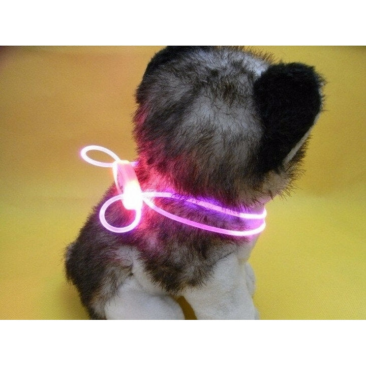 Colorful LED Pet Dog Collar Chain Luminous Light LED Dog Cat Night Light Collar Image 7