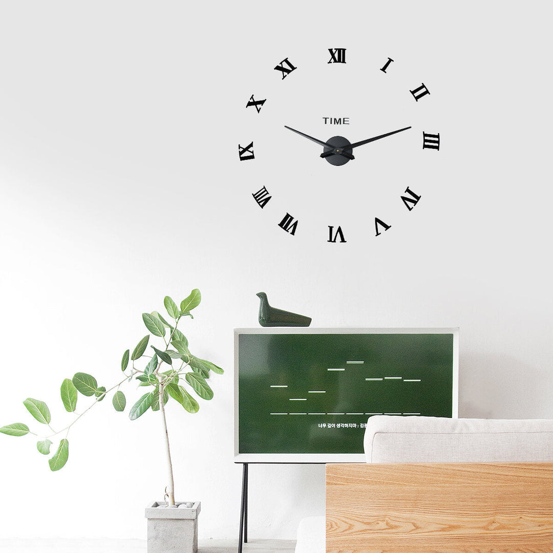 Digital Large 3D Wall Clock Acrylic Sticker DIY Home Room Clocks Decor Modern Image 3