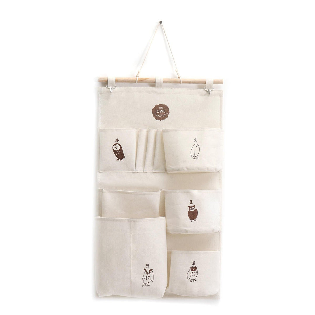 Cotton Wall Door Hanging Organizer Storage Baskets Bag Container Closet Pocket Image 5