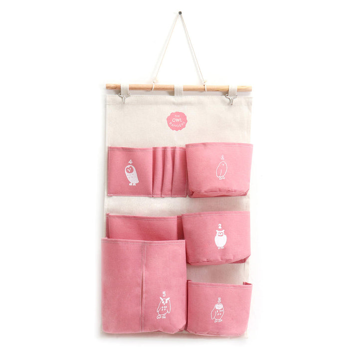 Cotton Wall Door Hanging Organizer Storage Baskets Bag Container Closet Pocket Image 6