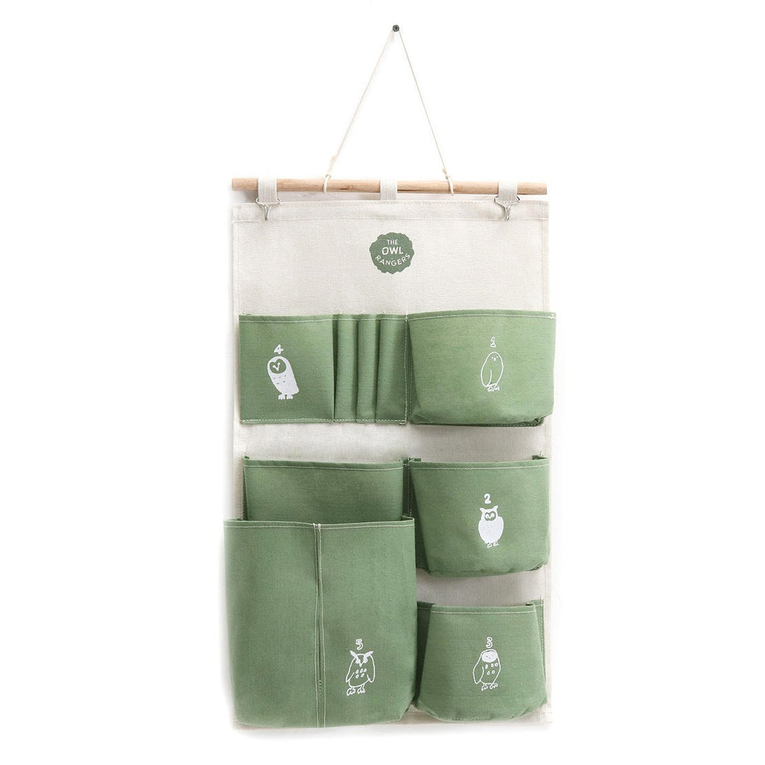 Cotton Wall Door Hanging Organizer Storage Baskets Bag Container Closet Pocket Image 7