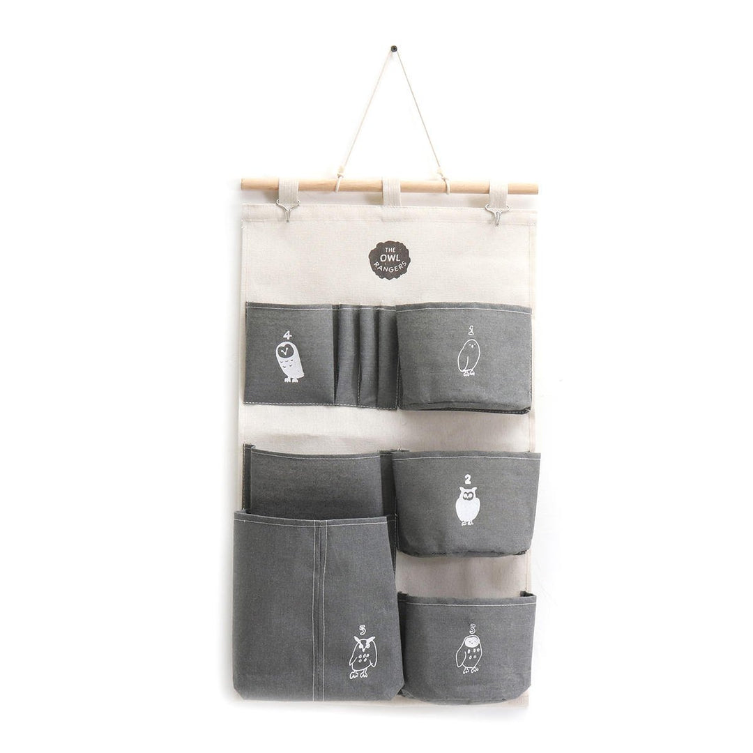 Cotton Wall Door Hanging Organizer Storage Baskets Bag Container Closet Pocket Image 8