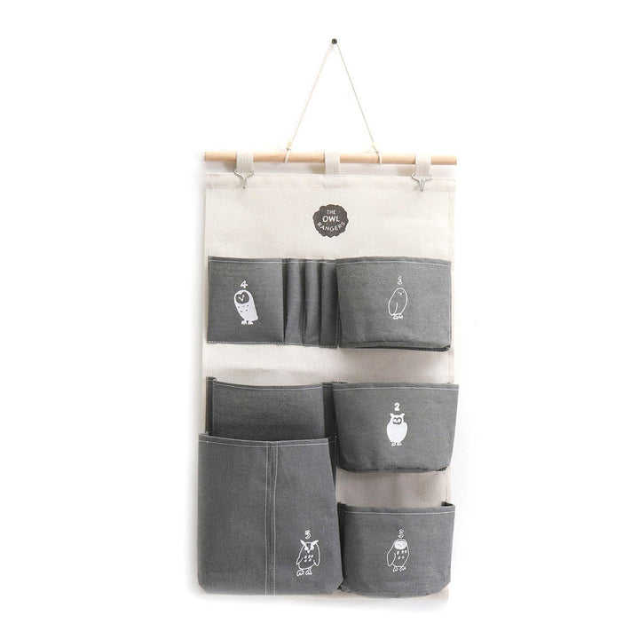 Cotton Wall Door Hanging Organizer Storage Baskets Bag Container Closet Pocket Image 1