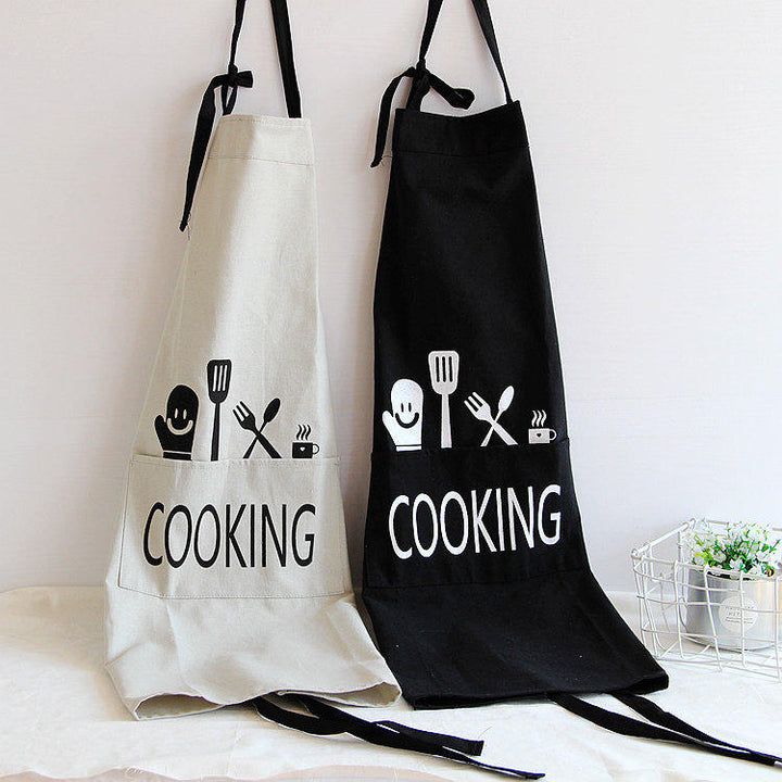 Cotton Linen Dirty Proof Chef Apron Fashion Lattice Unisex Women Man Aprons Commercia DTTT Image 4