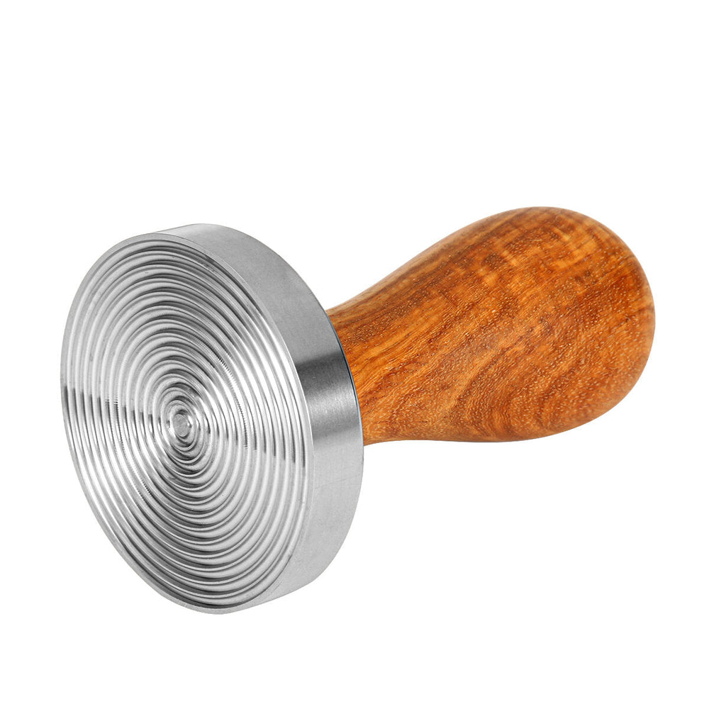 Coffee Tampers Wooden Thread Bottom Press for Espresso Maker Grinder Tool 58MM Image 2