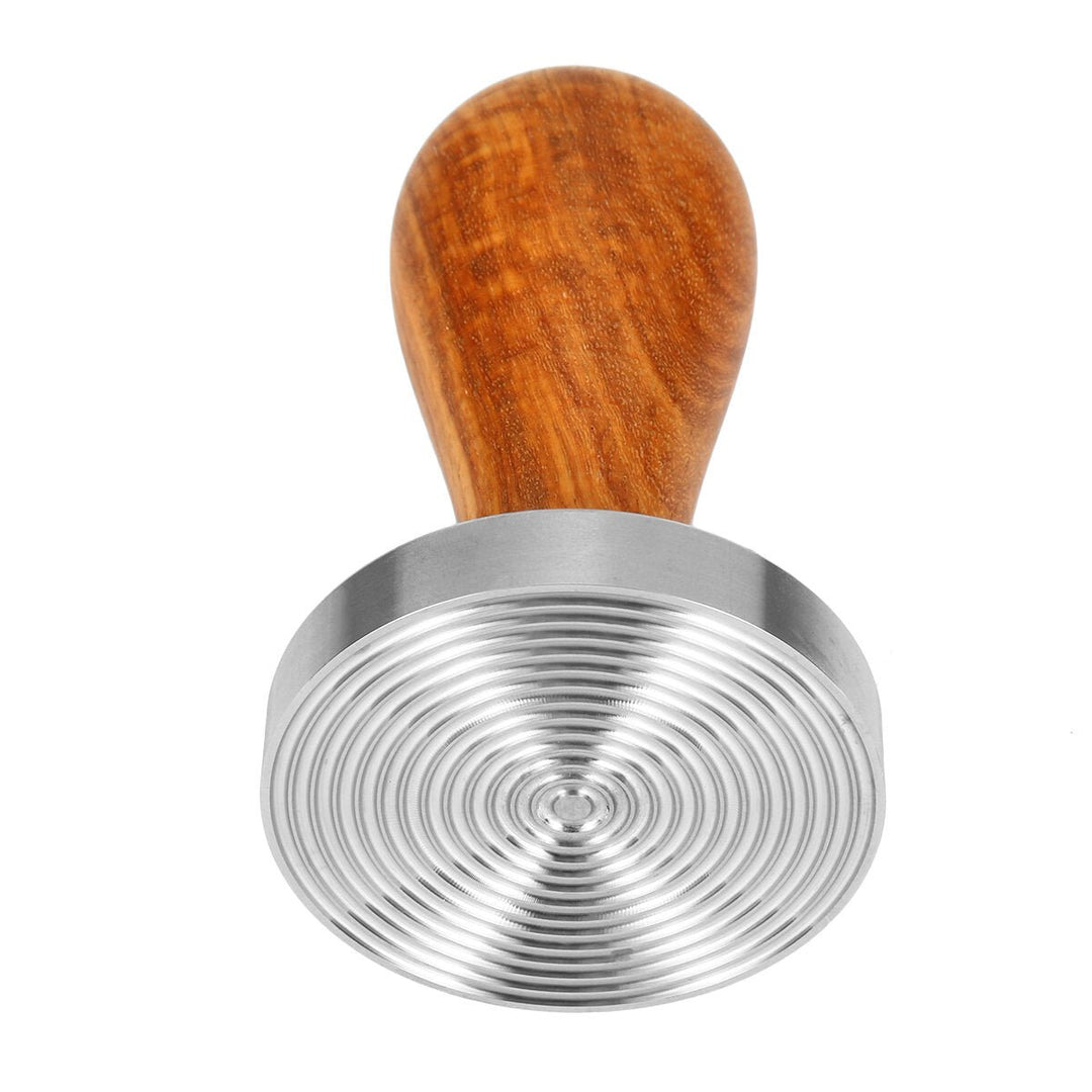 Coffee Tampers Wooden Thread Bottom Press for Espresso Maker Grinder Tool 58MM Image 3