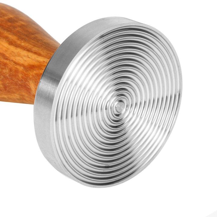 Coffee Tampers Wooden Thread Bottom Press for Espresso Maker Grinder Tool 58MM Image 4