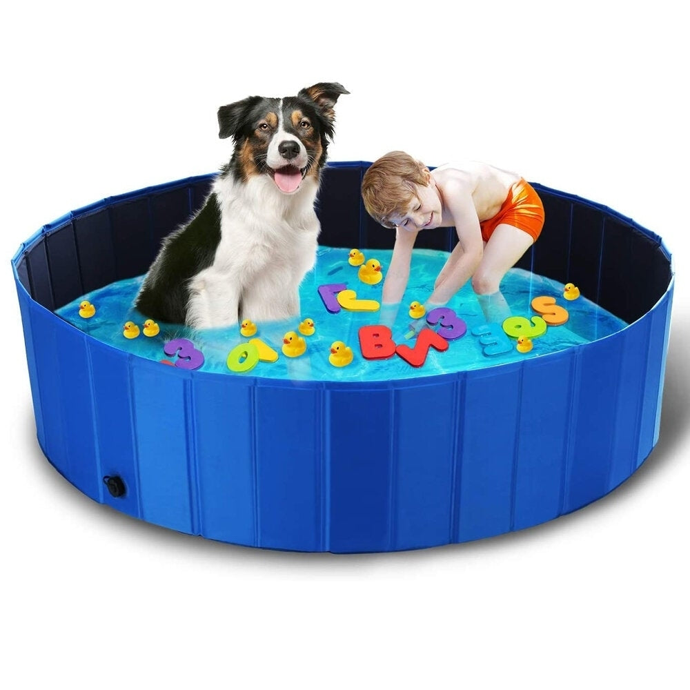 Collapsible Portable Pet Bath Pool Kids And Pets Friendly Material Easy Assembly Suitable for Kids, Cats, Dogs or Other Image 6