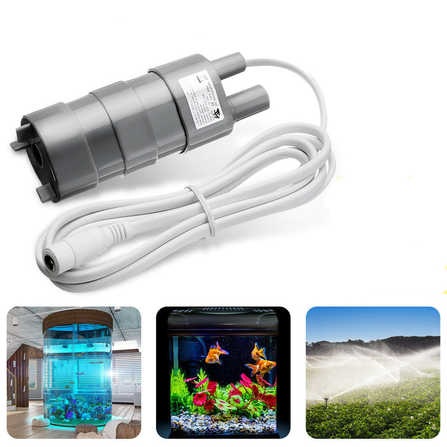 DC 12V Pump Solar Brushless Magnetic Submersible Water Pump 5M 1000L/H Fish Pond Garden Boat Image 1