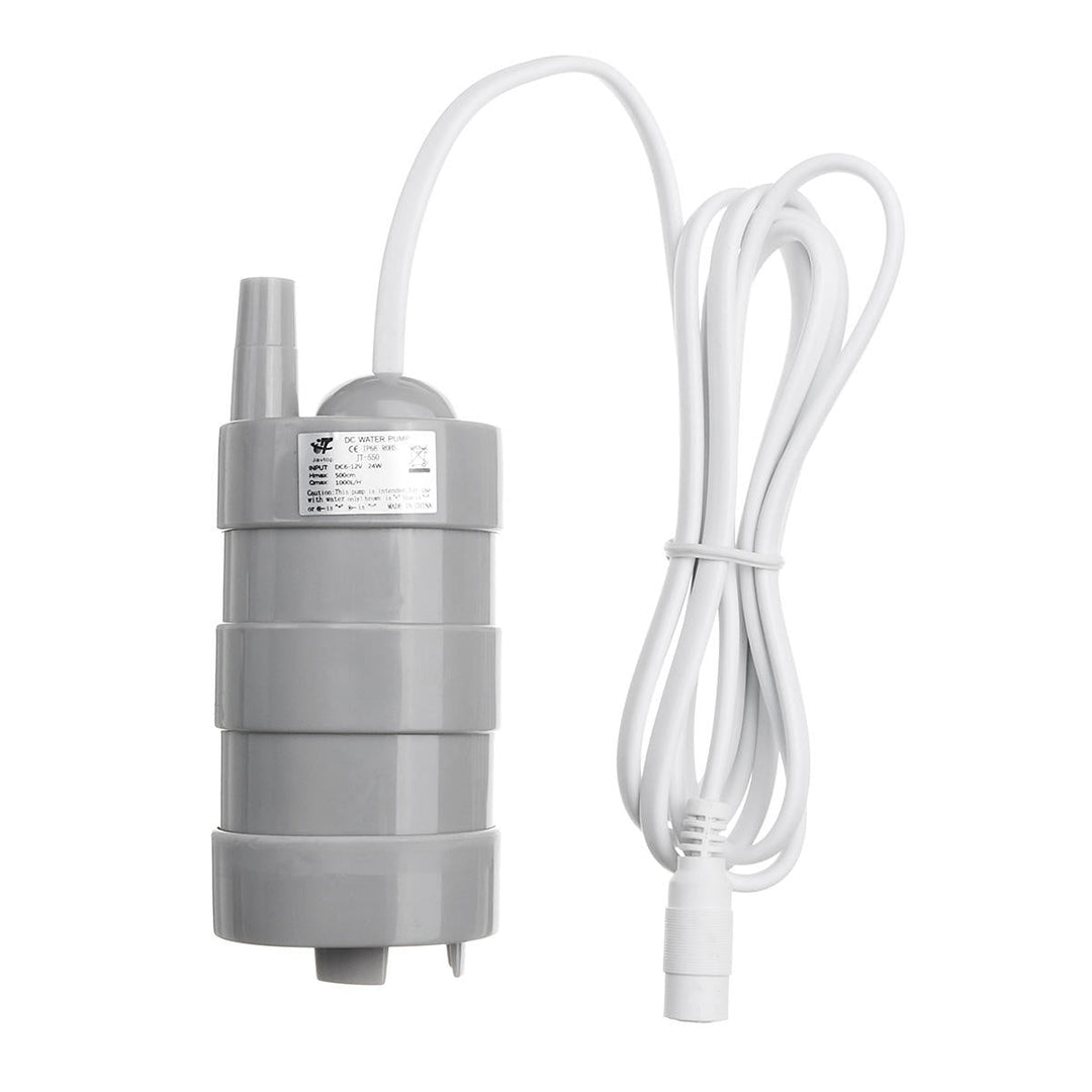 DC 12V Pump Solar Brushless Magnetic Submersible Water Pump 5M 1000L/H Fish Pond Garden Boat Image 2