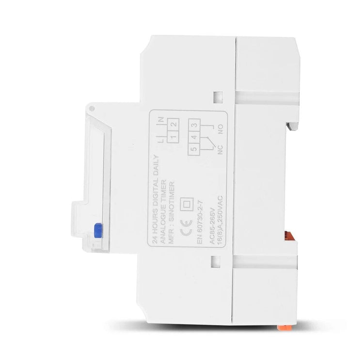 Digital LCD Display Electronic Time Clock Din Rail 24 Hours Programmable Intelligent Analog Timer Switch,85-265V 16A/30A Image 7