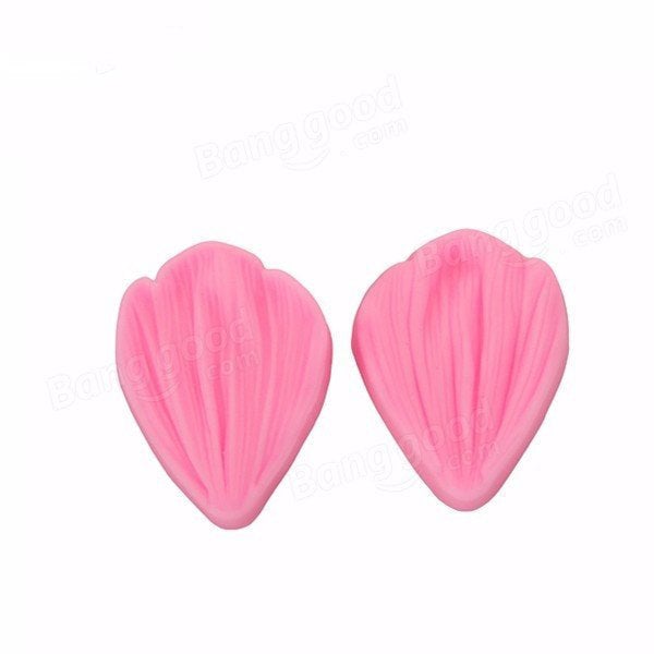 Daisy Flower Petal Fondant Cake Baking Mold Soap Chocolate Silicone Mould 2PCS Image 1