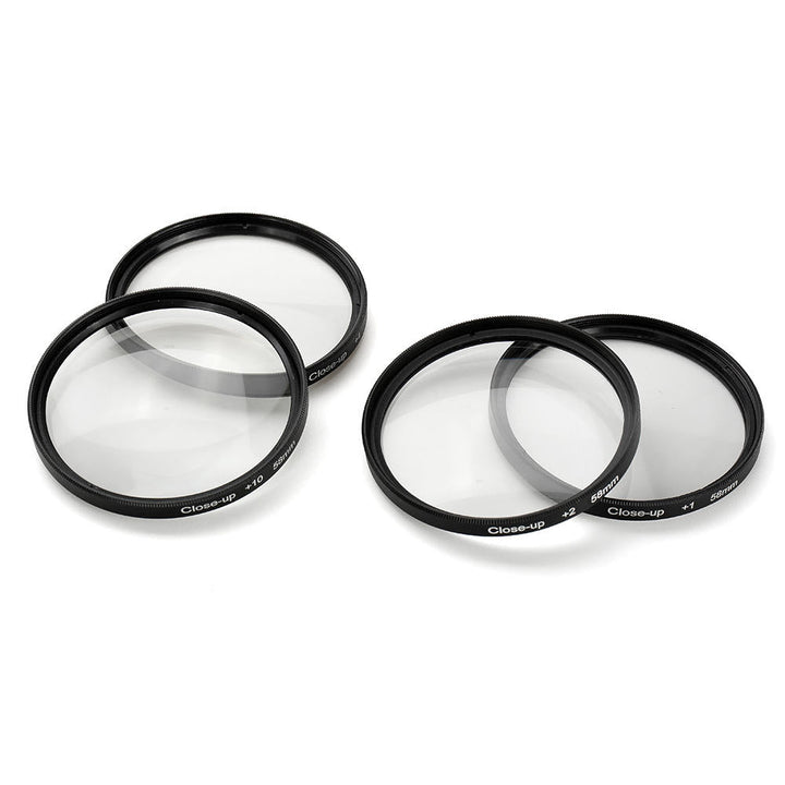 Close-up +1/+2/+4/+10 49/52/55/58/62/67/72/77mm Lens Filter Kit Set for DSLR Camera Image 2