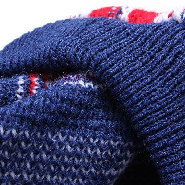 Dark Blue UK Flag Pet Dog Knitted Breathable Sweater Outwear Apparel Image 4