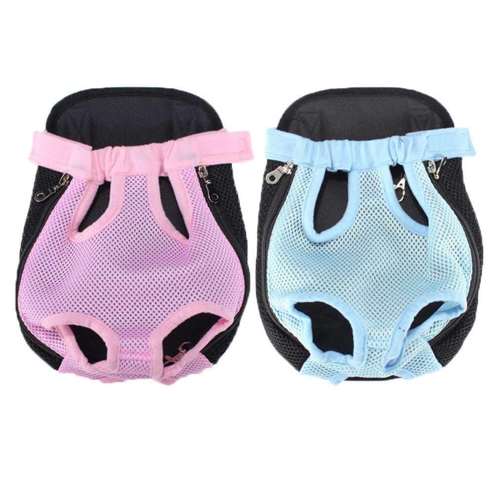 Delicate Breathable Mesh Fabric Dog Carrier Pet Chest Backpack Image 12