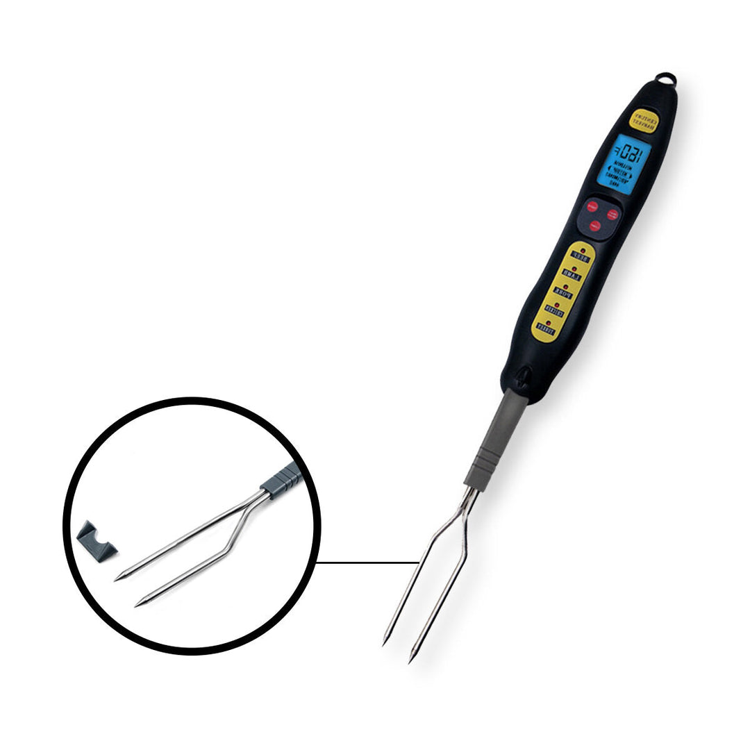 Digital Food Thermometer Electric Wireless Meat Thermometer Kitchen Cooking Thermometer BBQ Stainless Fork Probe Image 7