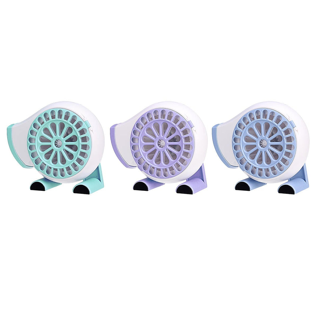 Creative Mini Fan Handheld USB Rechargeable Strong Wind Cooling Ultrathin Low Noise Summer Essentials Image 2