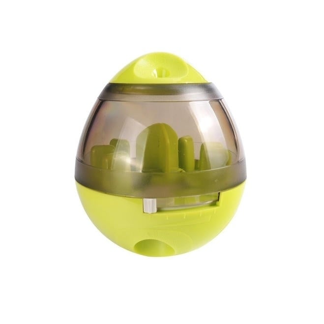 Creative Egg Shape Tumbler Pet Food Dispenser Dog Cat IQ Treat Toy Pet Bowl Image 5