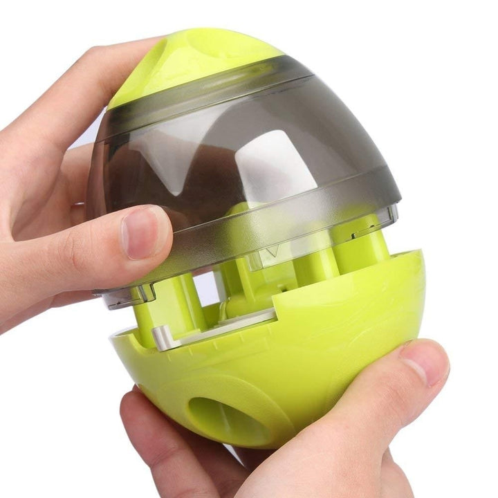 Creative Egg Shape Tumbler Pet Food Dispenser Dog Cat IQ Treat Toy Pet Bowl Image 6