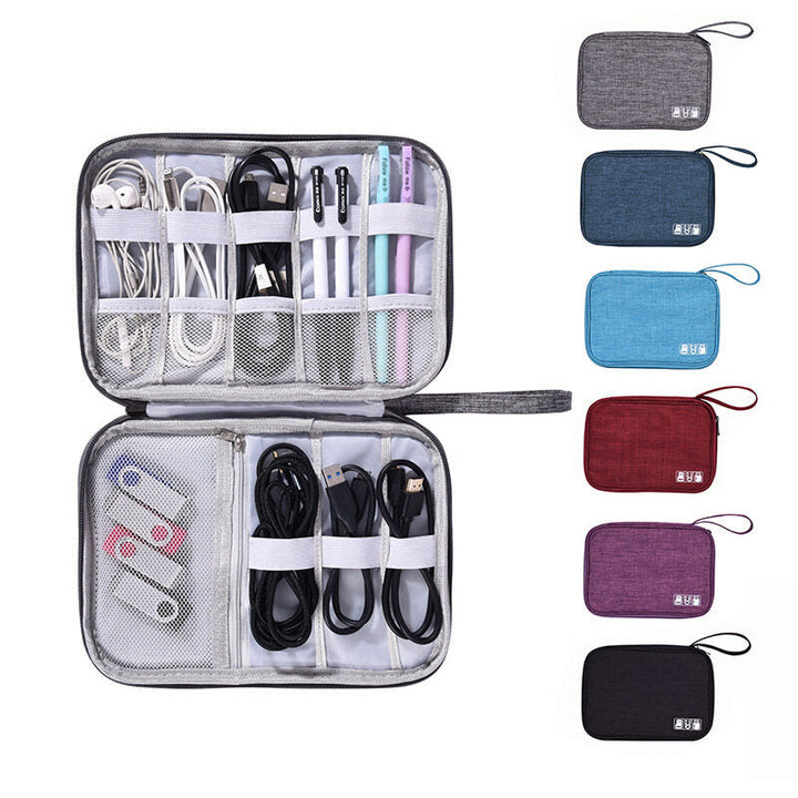 Digital Cable Bag Multi-function USB Gadgets Wires Charger Power Battery Storage Bag Outdoor Travel Image 1