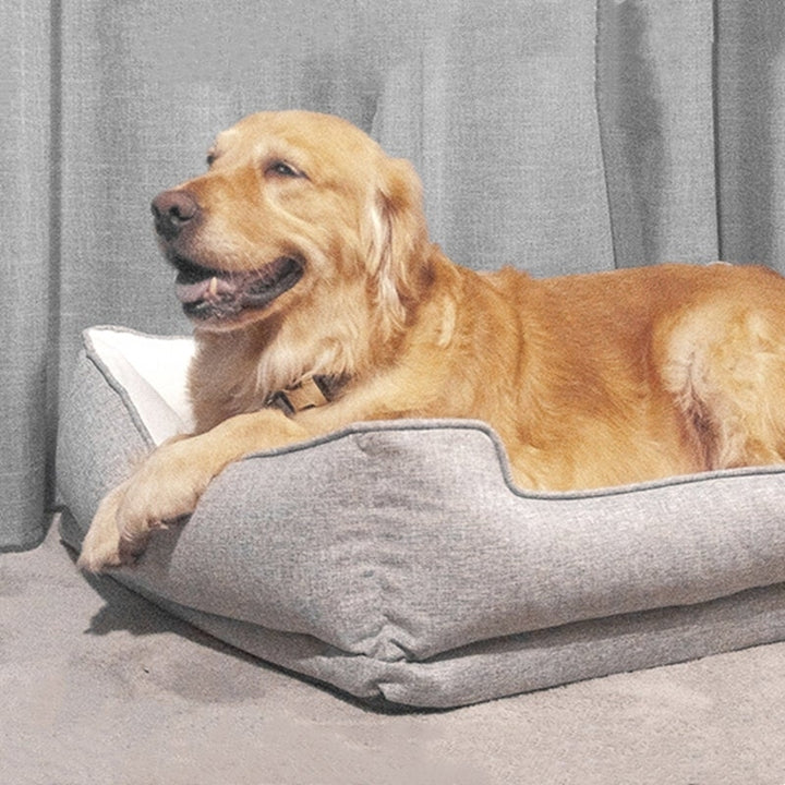 Dog Bed Natural Late Removable and Washable Pet Kennel for Cat Dog Image 5