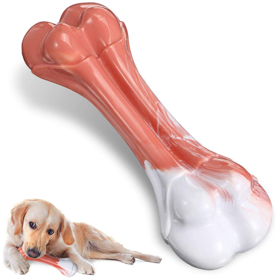 Dog Bone Toy for Aggressive Chewers, Indestructible Durable Dog Chew Toys,Beef Flavors, for Large Medium Small Dogs Image 1