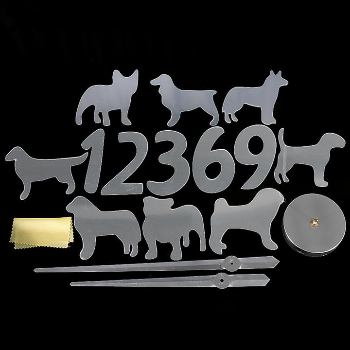 Dog Breeds Large Wall Clock Dog Lovers Pet Owners Giant Wall Clock Modern Design DIY Puppies Wall Watch Image 4