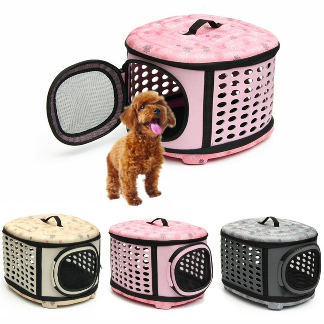 Dog Cat Puppy Carrier Portable Cage Crate Transporter Bag Image 1