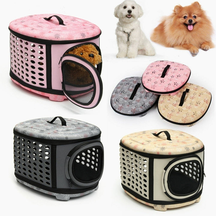 Dog Cat Puppy Carrier Portable Cage Crate Transporter Bag Image 2