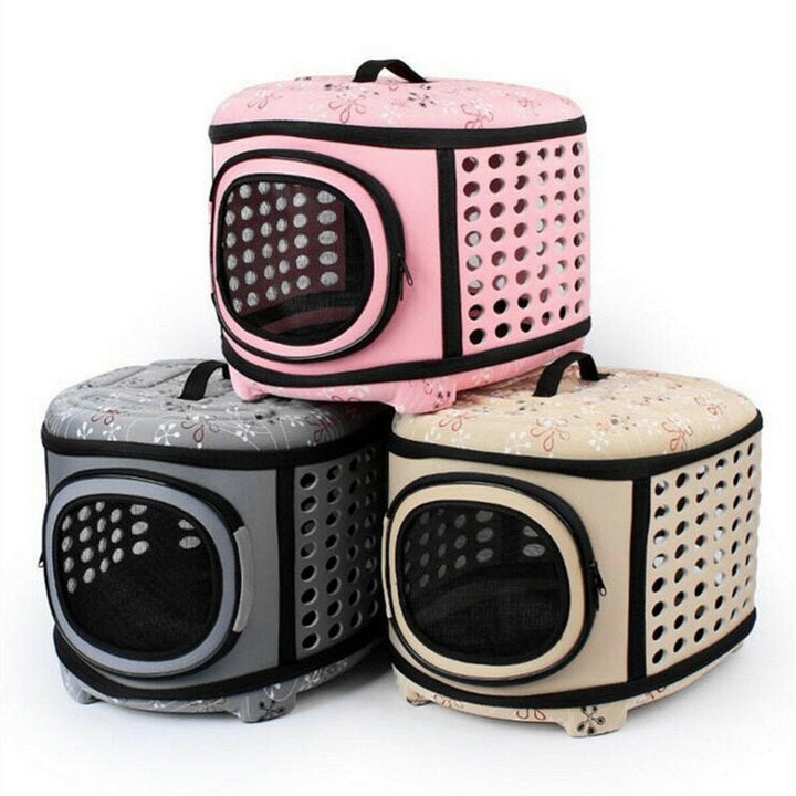 Dog Cat Puppy Carrier Portable Cage Crate Transporter Bag Image 3