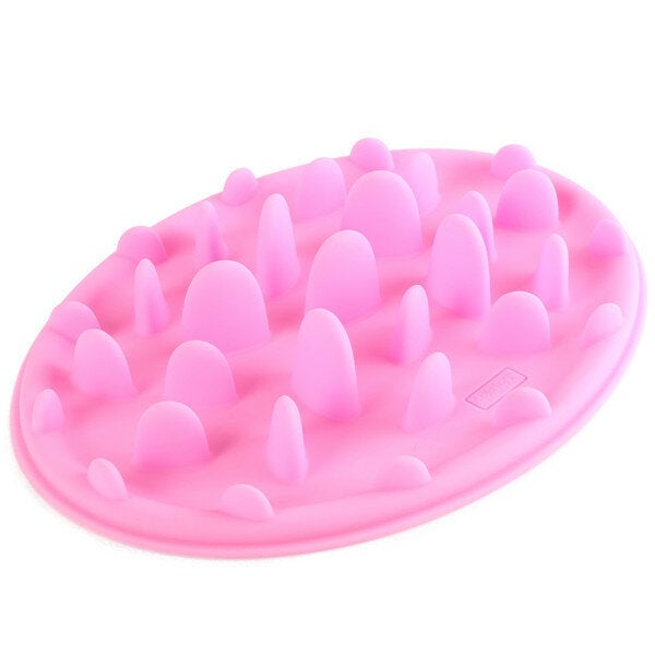 Dog Cat Slow Eating Feeder Anti Choke Pets Bowl Feed Dish Puppy Silicone Gulp Image 5