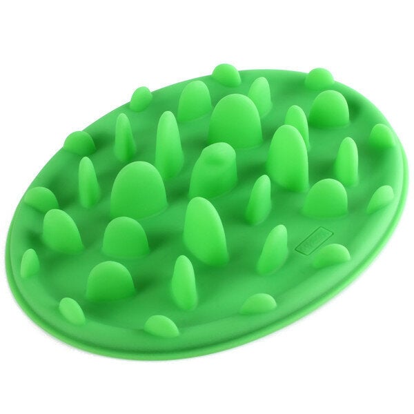 Dog Cat Slow Eating Feeder Anti Choke Pets Bowl Feed Dish Puppy Silicone Gulp Image 7