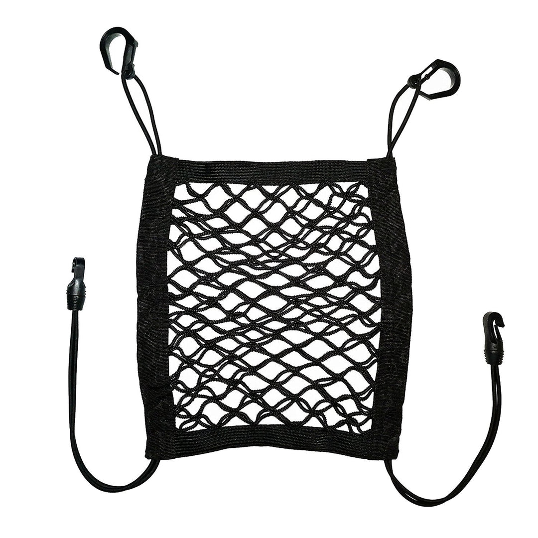 Dog Barrier with Storage Net for Back Seat Stretchable Seat Pet Barrier Car Pet Isolation Network Image 1