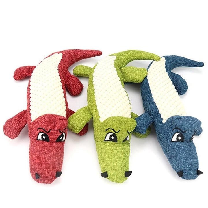 Dog Chew Sound Squeaky Toy Bite Resistant Toys Plush Linen Pet Toys Puppy Image 1