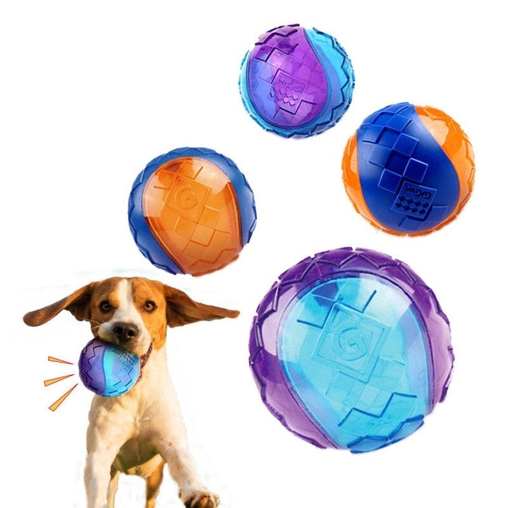 Dog Chew Toy Ball Interactive Dog Training Inflatable Grind Teeth Ball For Home Outdoor Games Image 1