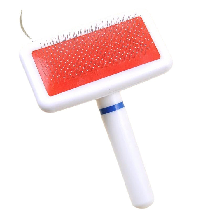 Dog Brush Pet Dog Comb Long Hair Brush Plastic Handle Puppy Cat Dog Bath Brush Multi-function Comb Image 2