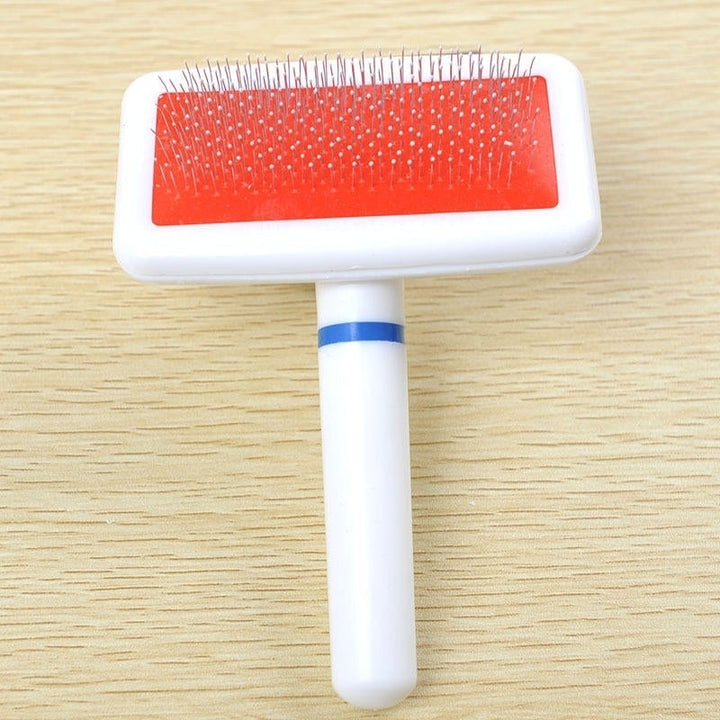 Dog Brush Pet Dog Comb Long Hair Brush Plastic Handle Puppy Cat Dog Bath Brush Multi-function Comb Image 5